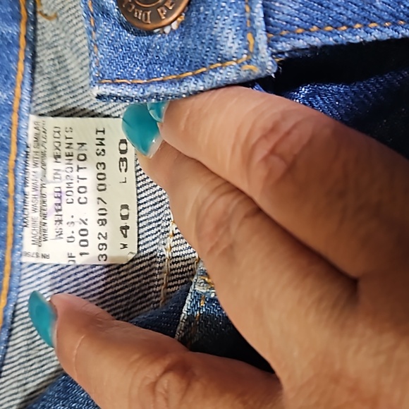 Vintage Y2K Duck Head Classic Fit Jeans Mens 40x30 Blue Denim Medium Wash - Picture 8 of 9